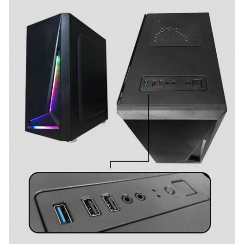 Casing Armaggeddon Nimitz N5 Aurora With RGB Lightning Effect Full ATX