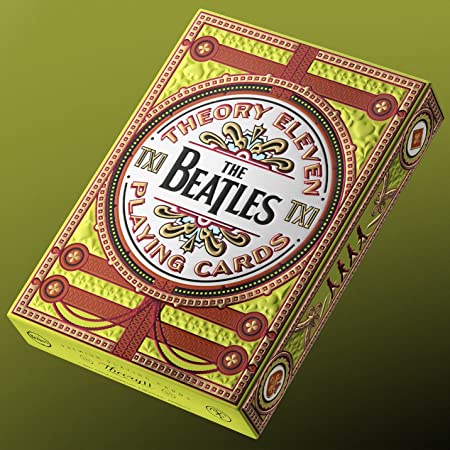 theory11 theory 11 THE BEATLES green yellow playing card kartu remi poker sulap import premium