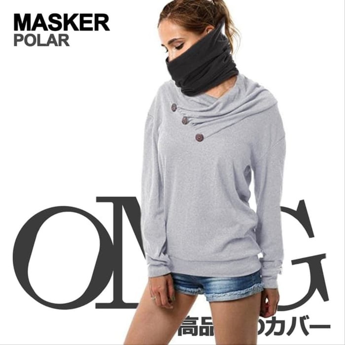 Masker Polar 3in1 OMG Mask Balaclava Slayer Scarf Motor Outdoor serbaguna bahan lembut