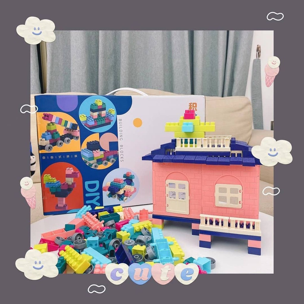 BIANCA - Mainan Lego Rumah 255pc Box Printed