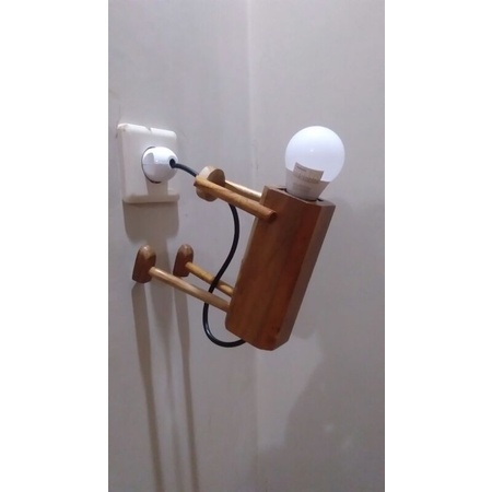 lampu gantung kayu jati