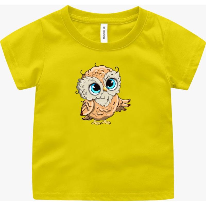 Baju Kaos Anak Laki Dan Perempuan Murah Sablon Digital Motif Owl Cute Umur 1 2 3 4 5 6 7 8 9 Tahun Uxlo Fashion