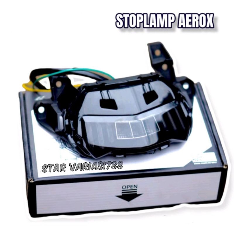 Lampu Stop LED Aerox 155 Connected New Stoplamp Aerox New 7 in 1 Shark