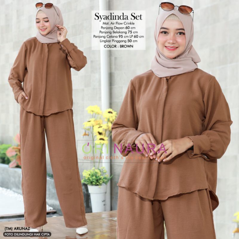 Setelan Wanita Syadinda Set By Ori Naura-Brown
