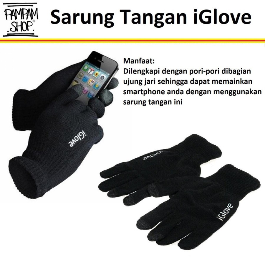 SARUNG TANGAN IGLOVE TOUCH SCREEN HANDPHONE TABLET GLOVES MOTORCYCLE