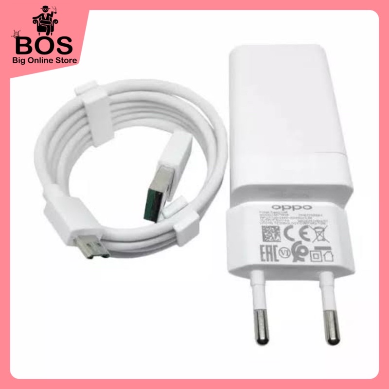 BOS - CHARGER OPPO R9 SUPPORT FAST CHARGING + KABEL MICRO USB/TYPE-C | TC CAS CASAN VOOC AK779 AK-779