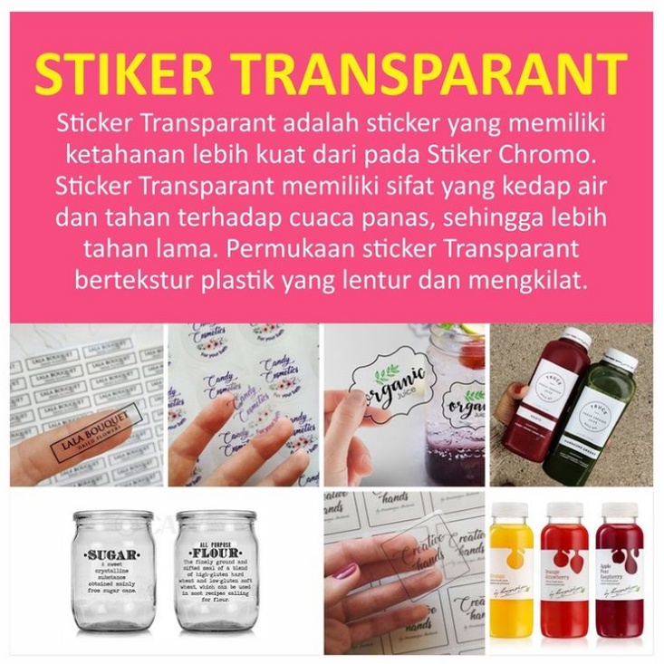 

Cetak Stiker Transparant A3