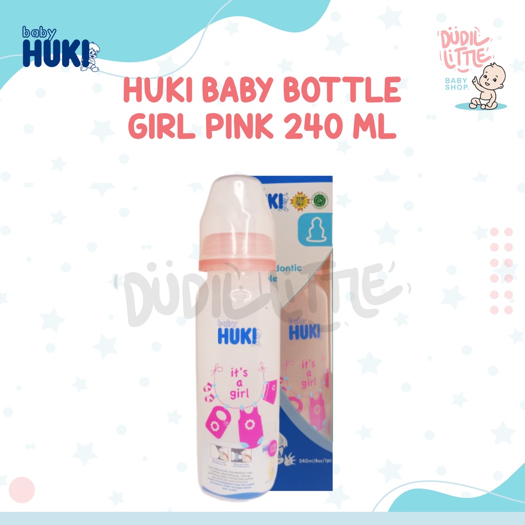 Botol Huki susu dot gepeng orthodontic Karakter Animal + Box BPA Free 120ml 240ml 100% Garansi