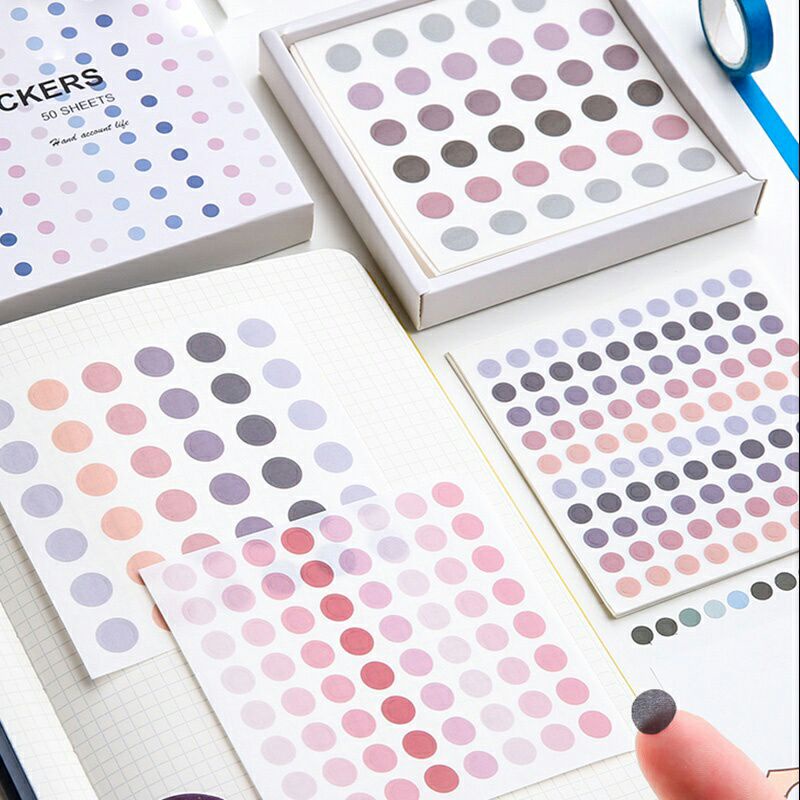 

36pcs DOT SEALING STIKER DIARY SCARPBOOK LAPTOP DLL ANTI AIR