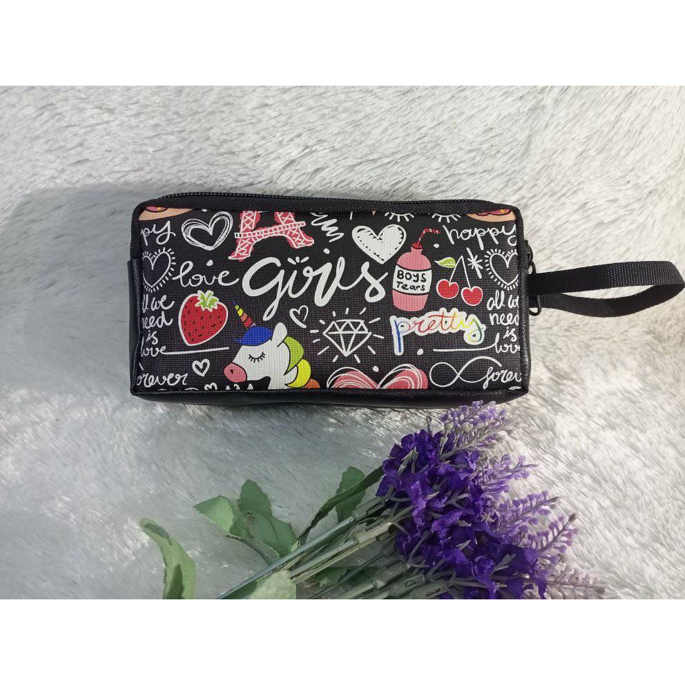 Dompet wanita/Dompet 3 sleting/Dompet hp/dompet kartu/dompet Uang/Dompet kunci