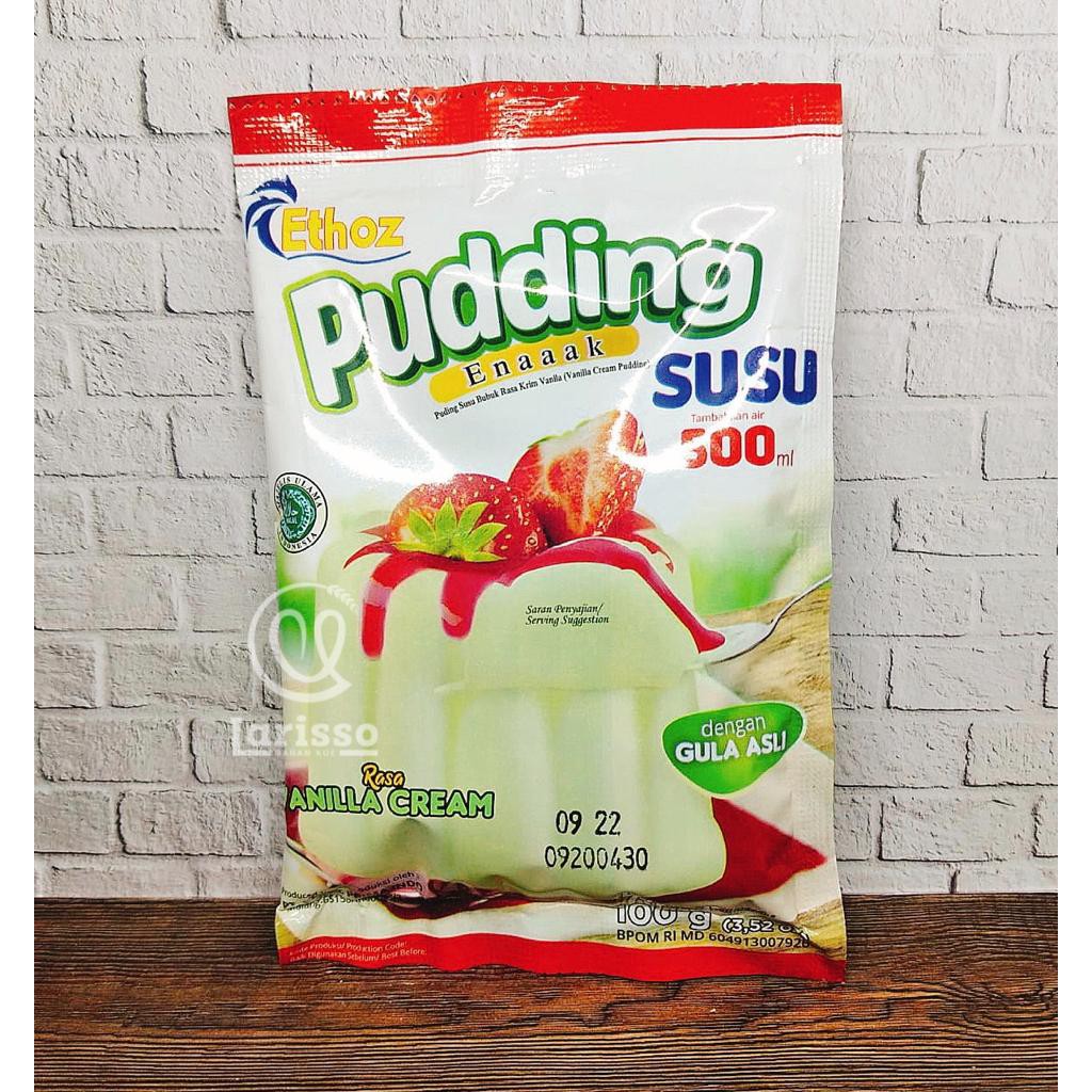 

ETHOZ PUDDING ENAK SUSU RASA VANILLA CREAM 100GR