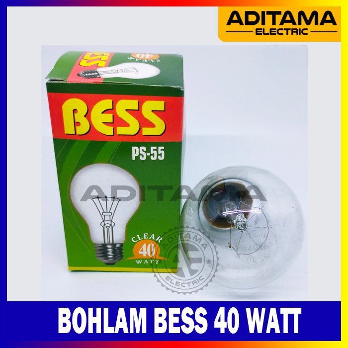 LAMPU BOHLAM BESS 40 WATT 40W / LAMPU PIJAR BESS 40W 40WATT