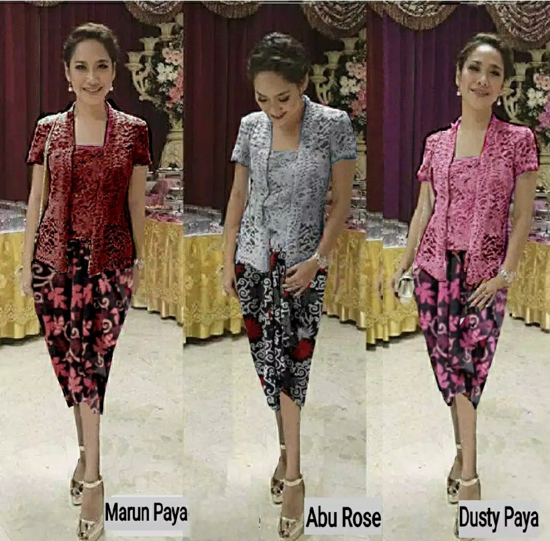 Tey-17 Batik Wanita Asj Sa Hrb026 Kenogo Kemeja Tosca Pendek