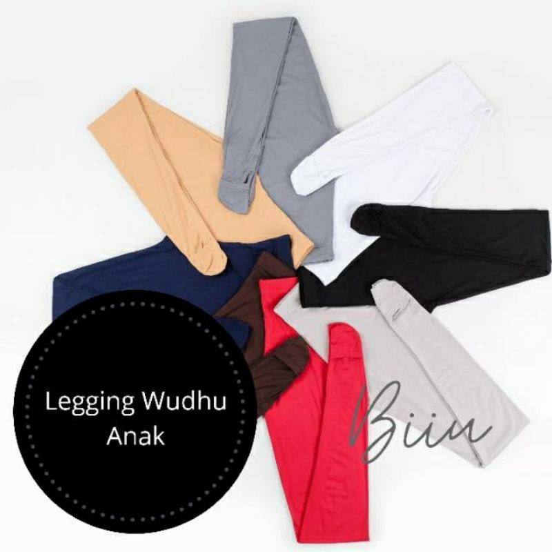 Biiu Legging Wudhu Anak Legging Anak Bahan Kaos