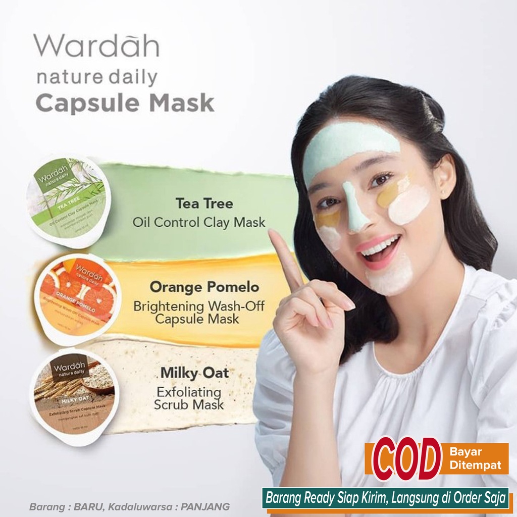 Masker Pembersih Pelembut Pori pori Penghalus Pengontrol Minyak Berlebih Cegah Komedo Pencerah Wajah