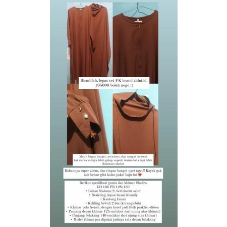 set gamis FK by Zidni.id