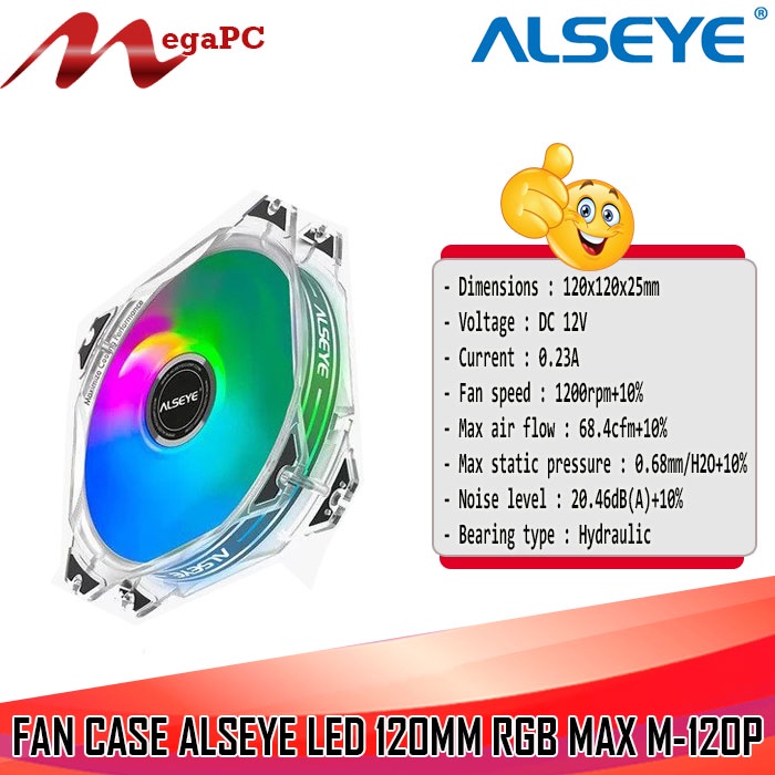 Fan Case Alseye led 120mm argb max M-120P