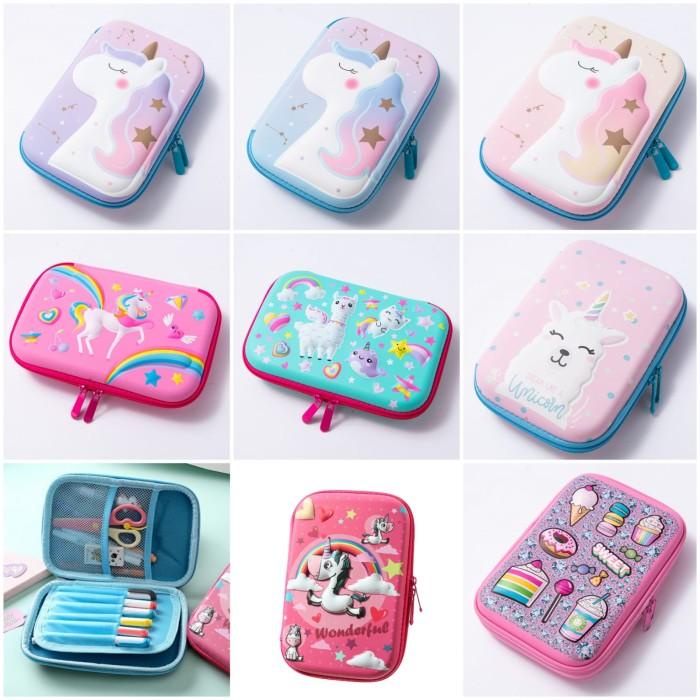 

Pensil Case Kotak Pensil Anak Tempat Pensil 3D Timbul Lookalike Hardcase Import