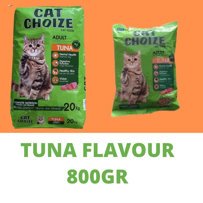 CAT CHOIZE Makanan Kucing Adult Fresh Pack 800gr expired lama rasa TUNA dan SALMON cat food