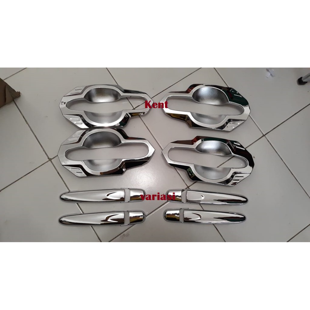 Paket Cover Handle Outer Mangkok All New Avanza Xenia Chrome