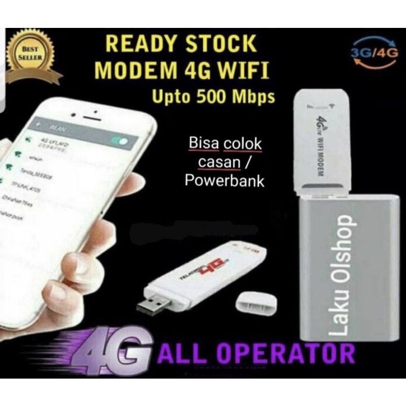 Modem 4G Bisa Wifi 500Mbps