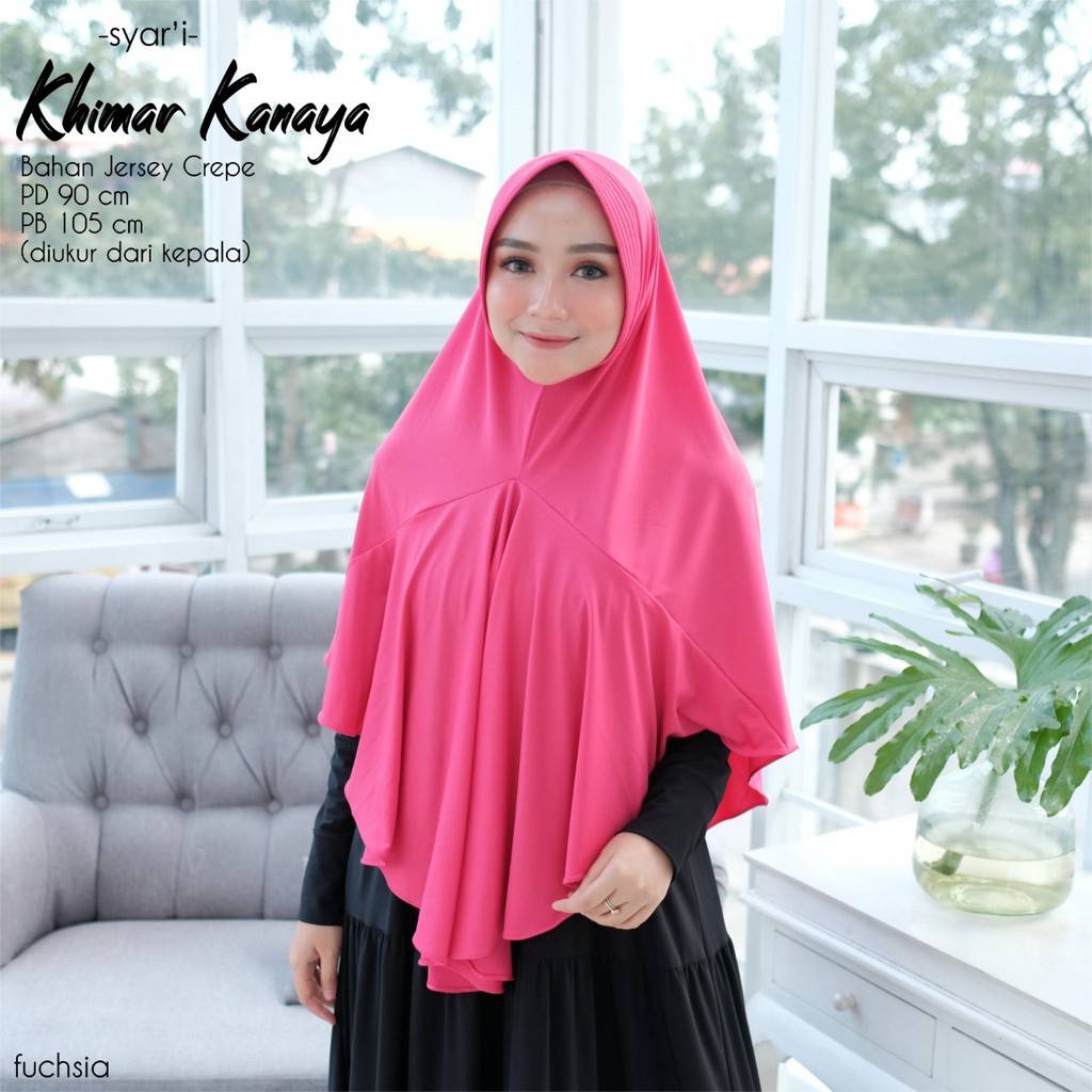 Khimar Dewasa Kanaya by Dianhijab.id - Bahan Jersey Crepe Premium Jilbab Instan Adem Nyaman Dipakai Bisa COD