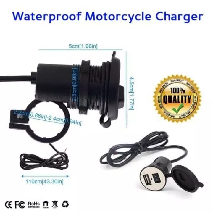 Travel Charger Aki HP PLUNG Waterproof di Aki Motor Charger - Charger Motor USB Plug in Aki - Casan Motor Aki Tahan Air Anti Air - Casan Hp buat di Motor Tahan Air Anti Air - Carjer Hp buat di Motor Tahan Air - Carger Hp Buat di Motor Tahan Air Anti Air