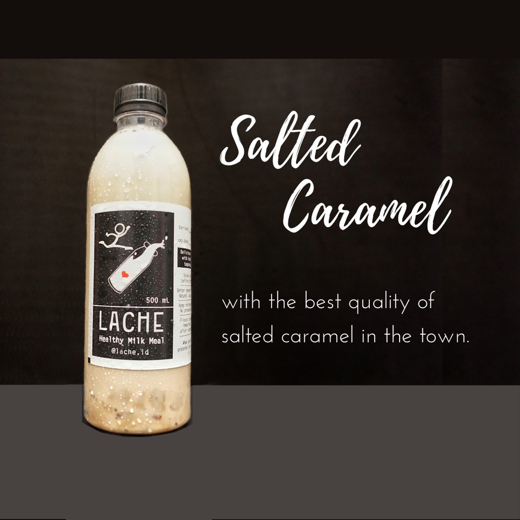 

Salted Caramel Lache Healthy Milk Meal 250mL - Susu dengan mix berries, almond, chia seed