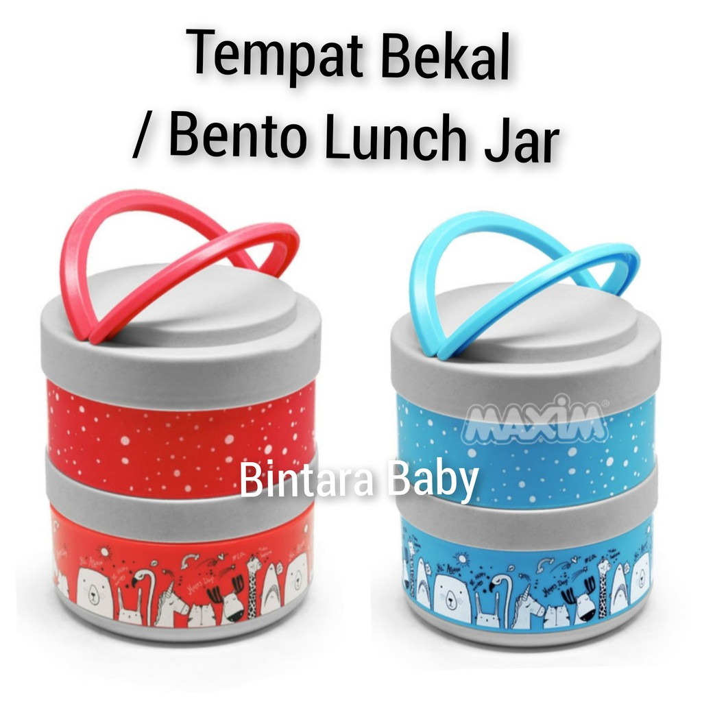 Maxim Bento Lunch Jar / Tempat Bekal Lunch Box Ekslusif / Wadah Mpasi Travel On The Go