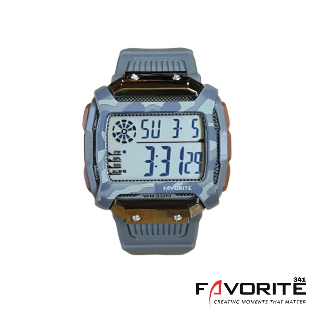 jam tangan Pria FAVORITE F341 Original (water resist 3 ATM ) anti air/tahan air