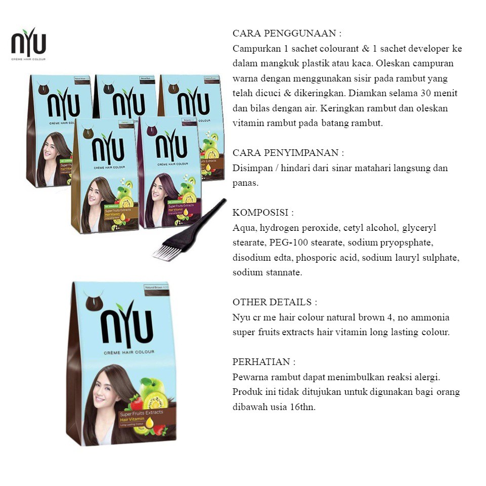 NYU Hair Color Kemasan Kotak 30ml