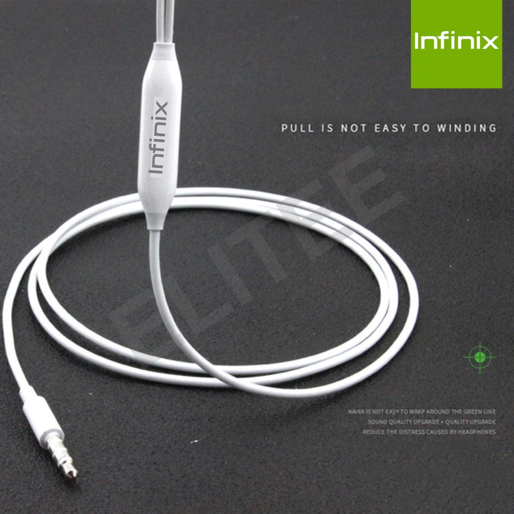 VICTORY HEADSET INFINIX ORIGINAL MH150 HALF IN EAR EARPHONE INFINIX