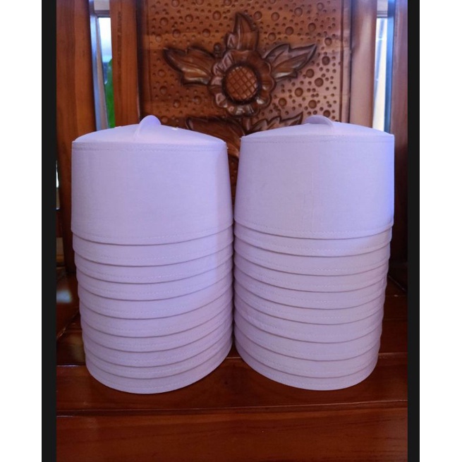 peci kopyah santri songkok haji putih tebal murah