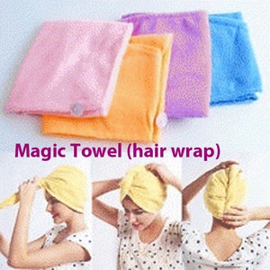 Hair wrap Magic Towel water handuk rambut penyerap air as seen tv style keramas kamar mandi bathroom