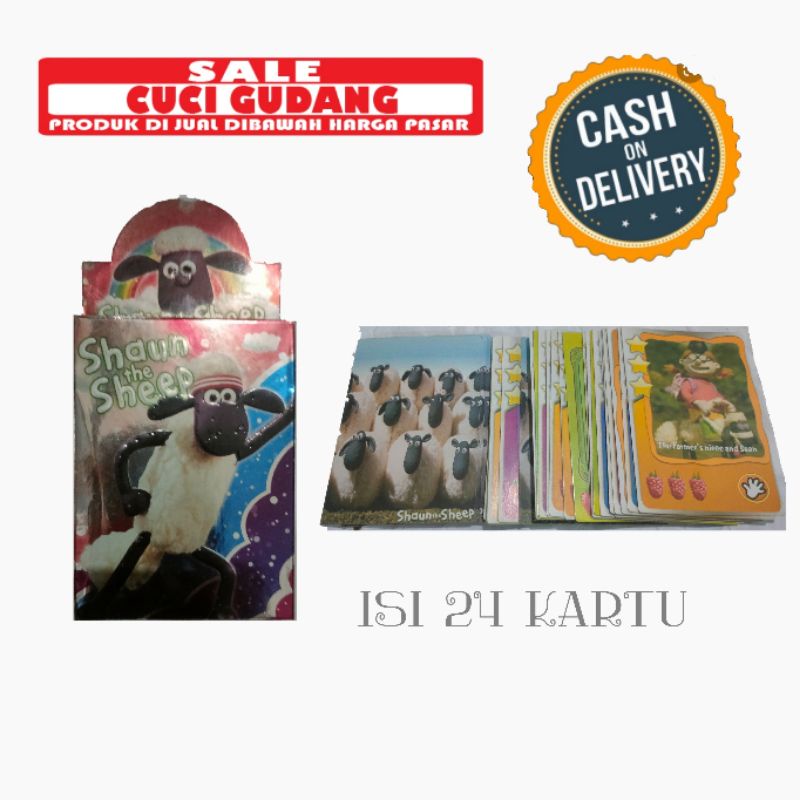 Kartu Shaun The Sheep Per Pack