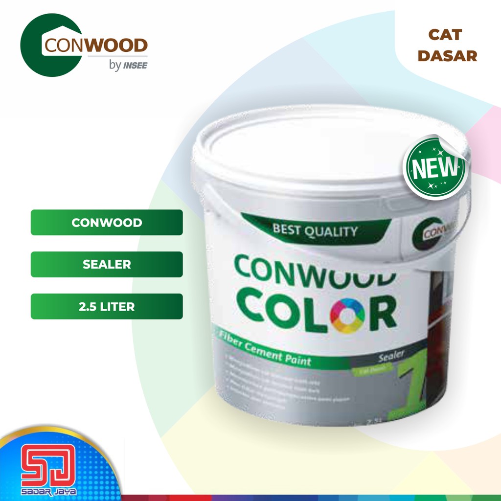 Conwood Sealer 2.5 Liter Cat Dasar Lisplang Fiber Cement Papan Silikat GRC Plavon Partisi