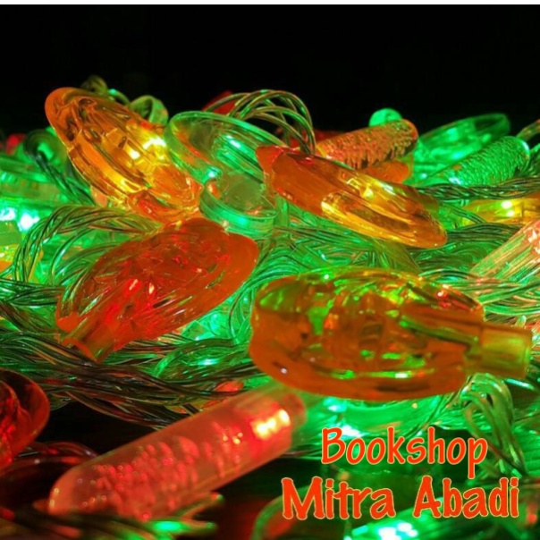 Aksesoris Hiasan Lampu Natal Model Labu Haloween 1 Sett = 10 pcs