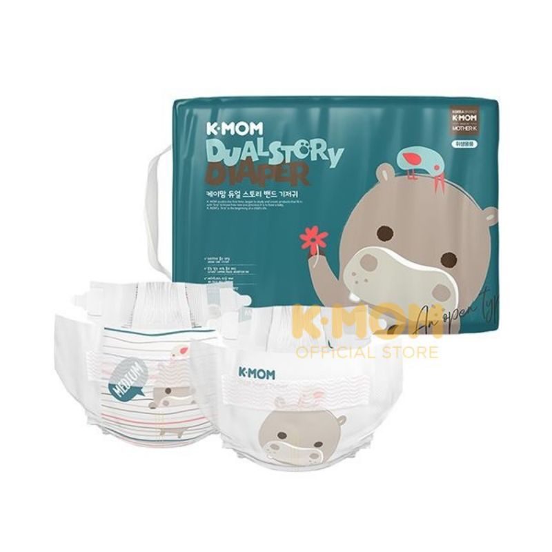 K MOM Diaper Popok Bayi Dual Story Band Diaper - KMOM Diaper Size S / M