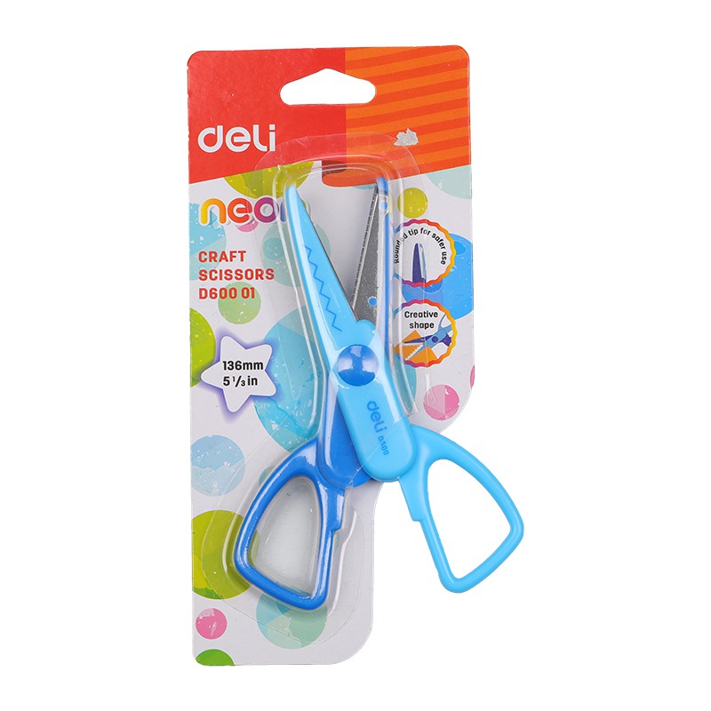 

ED60001 NEON ZIGZAG CRAFTING SCISSORS 2 SHAPE 136MM BLISTER