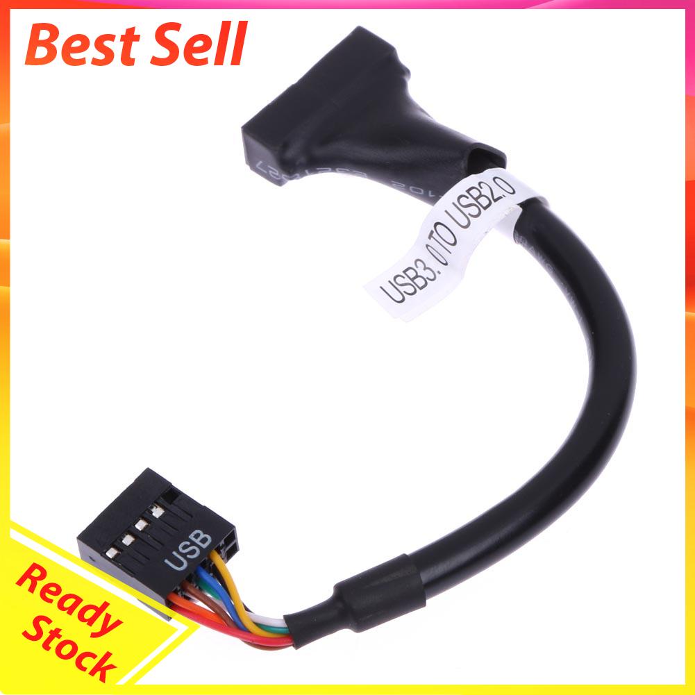 Kabel USB 3.0 20 Pin Male Ke USB 2.0 9 Pin Female Untuk Motherboard