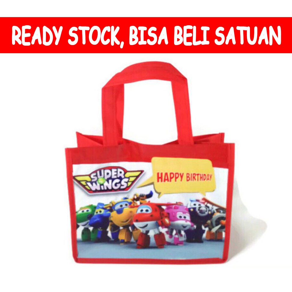 Tas Ultah / Tas Ulang Tahun / Goodie Bag BISA BELI SATUAN-Super Wings