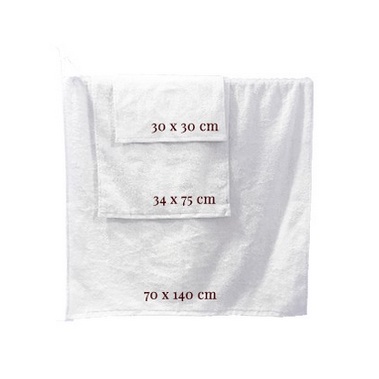 Handuk Tangan Hotel NT HOTEL Natural by Chalmer uk 30 x 30 uk 30x30 cm Seri Handuk Hotel Handuk Saputangan Putih Tebal 550gsm 50gram