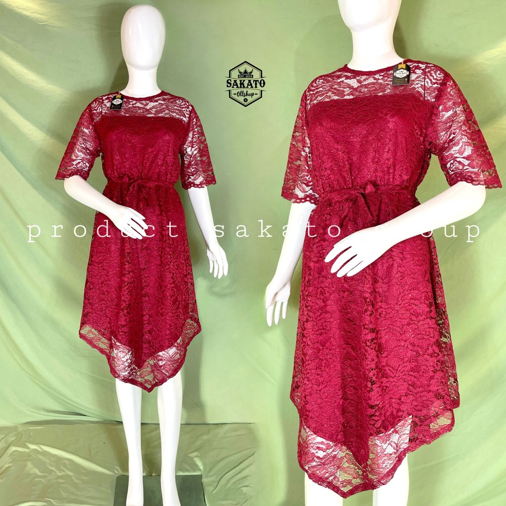 TERLARISS 2022 DRESS KOREAN MANDARIN BROKAT PESTA KONDANGAN NATALAN KEGEREJA SERAGAMAN WANITA KRISTE