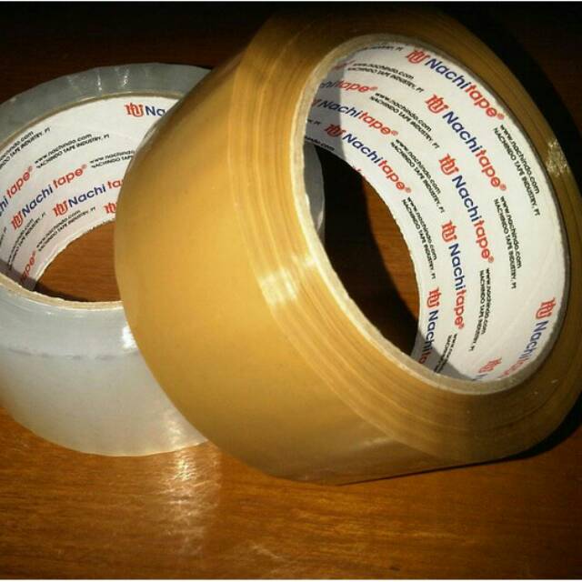 

Nachi tape lakban bening coklat 48mm 2inch 100yard