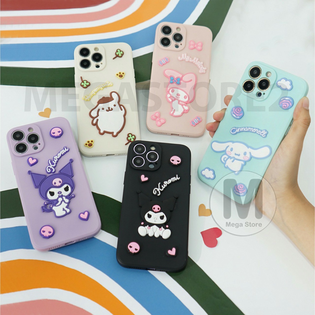[ 3D3 ] Softcase 3D Motif Timbul Camera Protect For IPHONE 6 6S 6S+ 7 8 7+ 8+ X XS XS MAX XR IPHONE 
