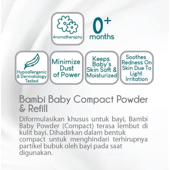 Bambi Baby Powder Compact Prickly Heat 40gr | Anti Biang Keringat