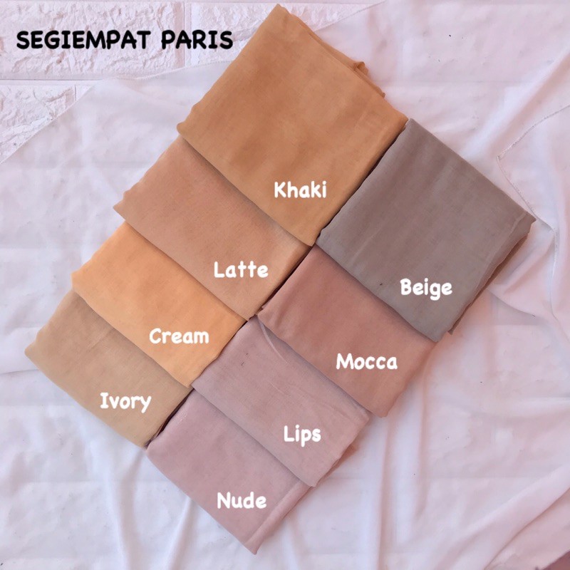 PART 3 JILBAB SQUARE PARIS PREMIUM / HIJAB SEGIEMPAT DAILY PARIS JADUL