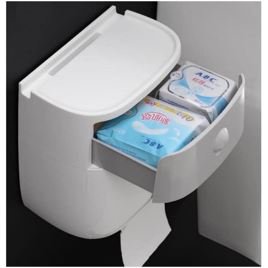 Ecoco Kotak Tisu Toilet / Tempat Tisu Toilet / Rak Tisu Toilet