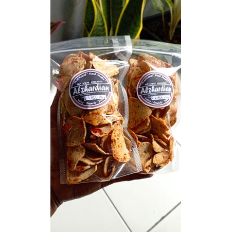 

Snack Cemilan Kerupuk Basreng Pipih Pedas Balado