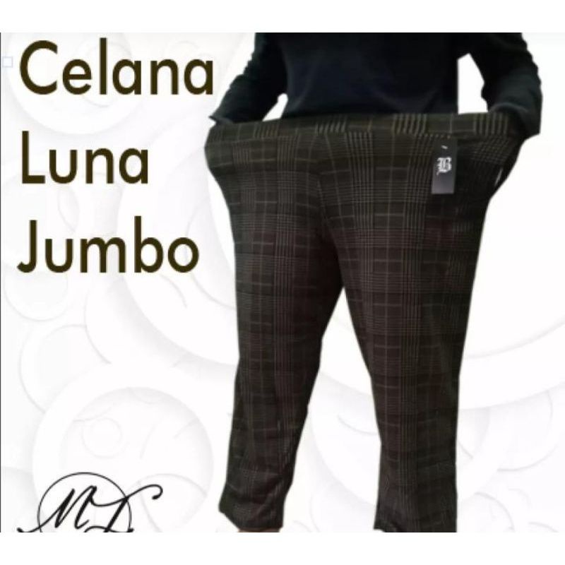 CELANA LUNA MOTIF KOTAK JUMBO XXXL / CELANA LUNA JUMBO / DOTY JUMBO